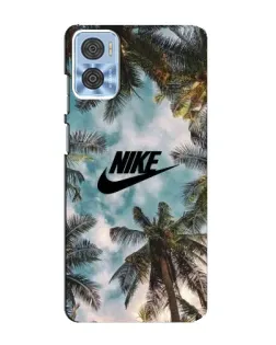 Чохол для Motorola MOTO E22 з картинкою «Тропічний принт Nike»