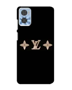 Чехол для Motorola MOTO E22 с картинкой «Louis Vuitton — минимализм»