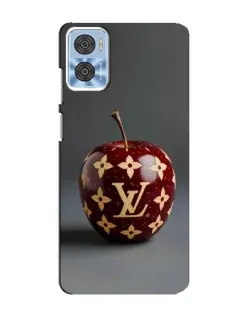 Чехол для Motorola MOTO E22 с картинкой «Красное яблоко LV»