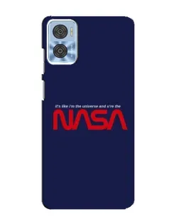Чехол для Motorola MOTO E22 с картинкой «NASA — глубокий космос»