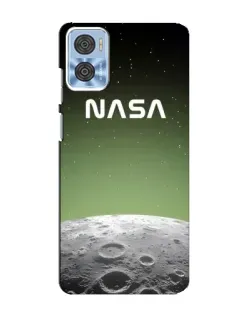 Чехол для Motorola MOTO E22 с картинкой «NASA — лунный градиент»