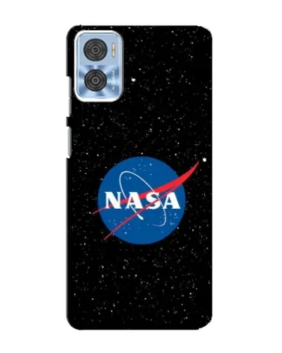 Чехол для Motorola MOTO E22 с картинкой «NASA — звездное небо»