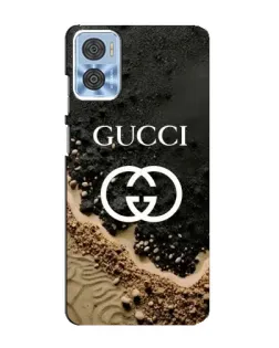 Чехол для Motorola MOTO E22 с картинкой «Gucci — песчаные дюны»