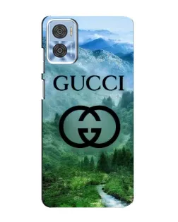 Чехол для Motorola MOTO E22 с картинкой «Gucci — горный пейзаж»
