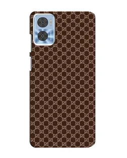 Чехол для Motorola MOTO E22 с картинкой «Gucci — шоколадная сетка»