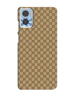 Чехол для Motorola MOTO E22 с картинкой «Gucci — классический беж»