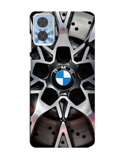 Чехол для Motorola MOTO E22 с картинкой «BMW — деталь диска» Чехол для Motorola MOTO E22 с картинкой «BMW — деталь диска»