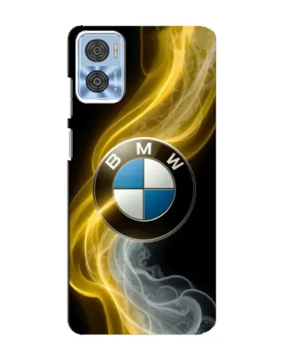 Чехол для Motorola MOTO E22 с картинкой «Золотистый дым BMW» Чехол для Motorola MOTO E22 с картинкой «Золотистый дым BMW»