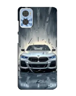 Чехол для Motorola MOTO E22 с картинкой «BMW в свете фар»