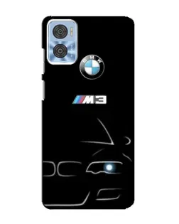 Чехол для Motorola MOTO E22 с картинкой «Минималистичный принт BMW M3»