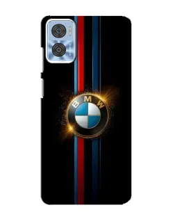Чехол для Motorola MOTO E22 с картинкой «BMW M-Power неон»