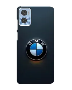 Чехол для Motorola MOTO E22 с картинкой «Логотип BMW — минимализм»