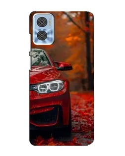 Чехол для Motorola MOTO E22 с картинкой «Осенняя BMW M4»