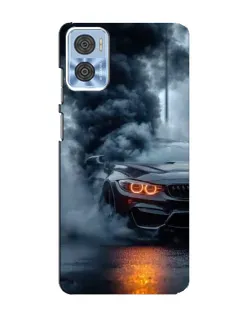 Чехол для Motorola MOTO E22 с картинкой «BMW M-Power — абстракция»