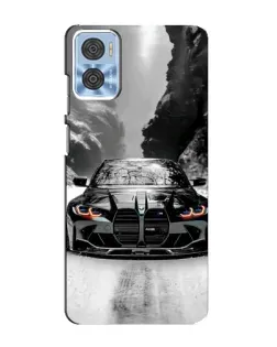 Чехол для Motorola MOTO E22 с картинкой «BMW — акварельный дрифт»