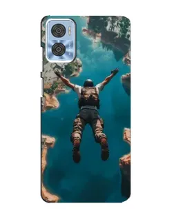 Чехол для Motorola MOTO E22 с картинкой «PUBG — свободное падение»