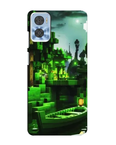 Чехол для Motorola MOTO E22 с картинкой «Minecraft лесной пейзаж» Чехол для Motorola MOTO E22 с картинкой «Minecraft лесной пейзаж»