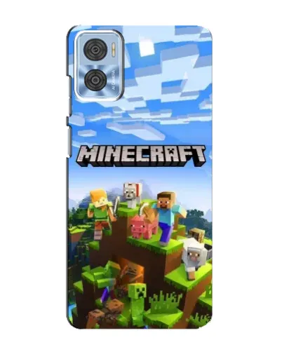 Чехол для Motorola MOTO E22 с картинкой «Minecraft классический мир» Чехол для Motorola MOTO E22 с картинкой «Minecraft классический мир»