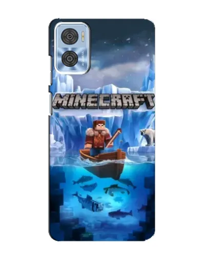 Чехол для Motorola MOTO E22 с картинкой «Minecraft ледяной мир» Чехол для Motorola MOTO E22 с картинкой «Minecraft ледяной мир»