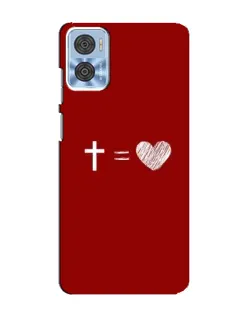 Чохол для Motorola MOTO E22 з картинкою «Рівняння любові»