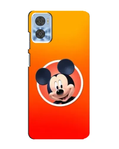 Чехол для Motorola MOTO E22 с картинкой «Mickey в круге»