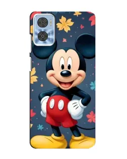 Чехол для Motorola MOTO E22 с картинкой «Осенний Mickey Mouse»
