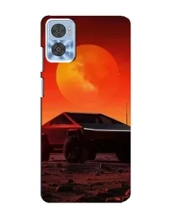Чохол для Motorola MOTO E22 з картинкою «Cybertruck на Марсі»