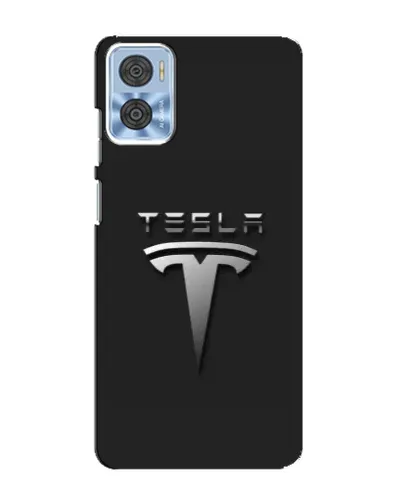 Чехол для Motorola MOTO E22 с картинкой «Стальной логотип Tesla» Чехол для Motorola MOTO E22 с картинкой «Стальной логотип Tesla»