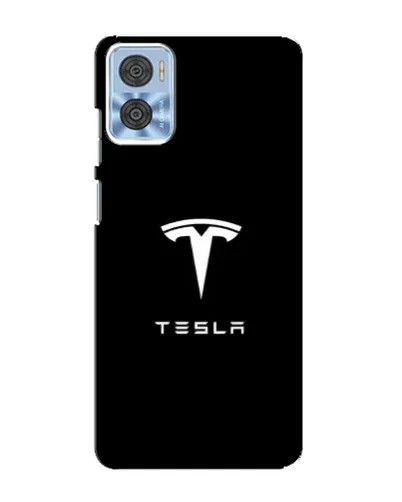 Чехол для Motorola MOTO E22 с картинкой «Tesla White Logo» Чехол для Motorola MOTO E22 с картинкой «Tesla White Logo»