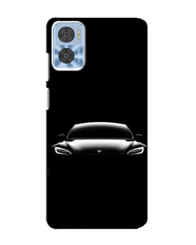 Чехол для Motorola MOTO E22 с картинкой «Фары Tesla Night» Чехол для Motorola MOTO E22 с картинкой «Фары Tesla Night»