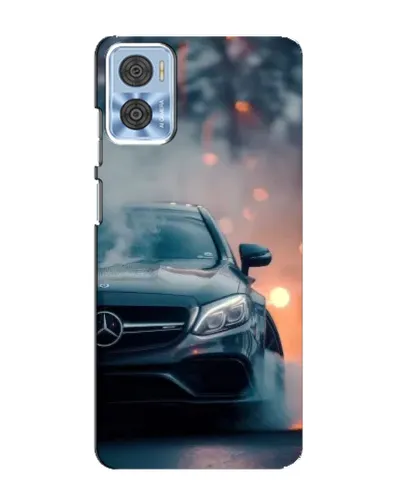 Чехол для Motorola MOTO E22 с картинкой «Mercedes — ночной город» Чехол для Motorola MOTO E22 с картинкой «Mercedes — ночной город»