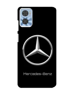 Чехол для Motorola MOTO E22 с картинкой «Mercedes Silver Logo»