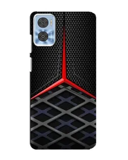 Чехол для Motorola MOTO E22 с картинкой «Mercedes Carbon Grid»