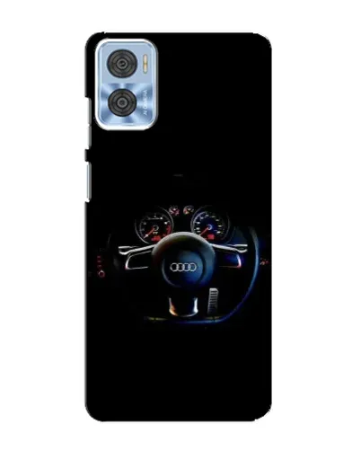 Чехол для Motorola MOTO E22 с картинкой «Салон Audi — руль» Чехол для Motorola MOTO E22 с картинкой «Салон Audi — руль»