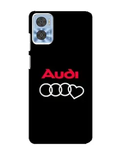 Чохол для Motorola MOTO E22 з картинкою «Логотип Audi Heart»