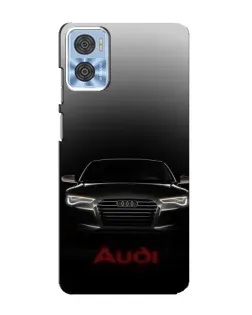 Чехол для Motorola MOTO E22 с картинкой «Audi — градиентный контур»