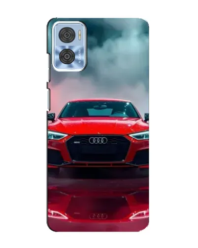 Чехол для Motorola MOTO E22 с картинкой «Audi RS — красный стиль» Чехол для Motorola MOTO E22 с картинкой «Audi RS — красный стиль»