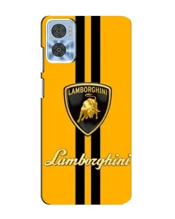 Чохол для Motorola MOTO E22 з картинкою «Lamborghini Stripe жовтий» Чохол для Motorola MOTO E22 з картинкою «Lamborghini Stripe жовтий»