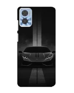 Чехол для Motorola MOTO E22 с картинкой «Lamborghini симметрия дорог»