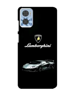 Чехол для Motorola MOTO E22 с картинкой «Логотип Lamborghini классика»
