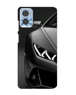 Чехол для Motorola MOTO E22 с картинкой «Lamborghini фары детализация»