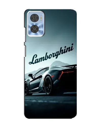 Чехол для Motorola MOTO E22 с картинкой «Классическая надпись Lamborghini» Чехол для Motorola MOTO E22 с картинкой «Классическая надпись Lamborghini»