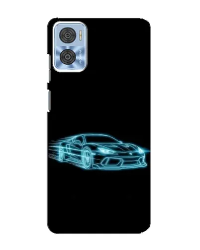 Чехол для Motorola MOTO E22 с картинкой «Неоновый контур Lamborghini» Чехол для Motorola MOTO E22 с картинкой «Неоновый контур Lamborghini»