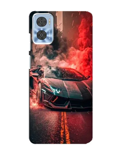 Чехол для Motorola MOTO E22 с картинкой «Lamborghini красный дым» Чехол для Motorola MOTO E22 с картинкой «Lamborghini красный дым»
