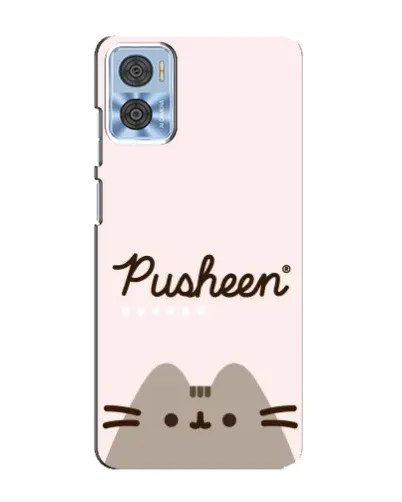 Чехол для Motorola MOTO E22 с картинкой «Pusheen логотип» Чехол для Motorola MOTO E22 с картинкой «Pusheen логотип»