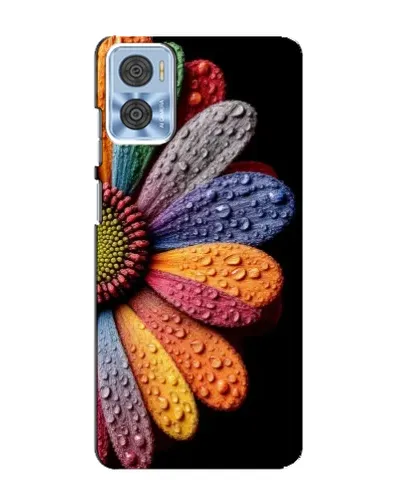 Чехол для Motorola MOTO E22 с картинкой «Радужный цветок» Чехол для Motorola MOTO E22 с картинкой «Радужный цветок»