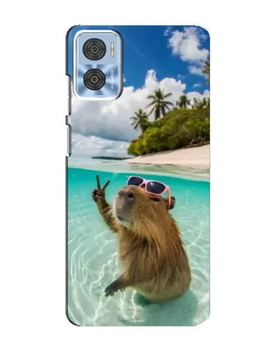 Чехол для Motorola MOTO E22 с картинкой «Капибара на море» Чехол для Motorola MOTO E22 с картинкой «Капибара на море»