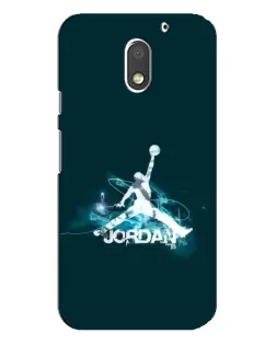 Чохол для Motorola MOTO E3 з картинкою «Jordan Blue Fire»