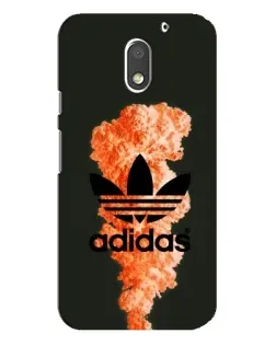 Чехол для Motorola MOTO E3 с картинкой «Оранжевый дым Adidas»