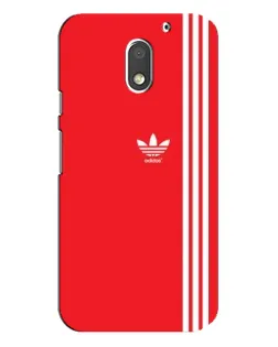 Чехол для Motorola MOTO E3 с картинкой «Красный минимализм Adidas»